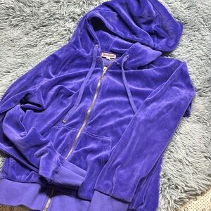 Juicy Couture Royal Blue Velour Hoodie